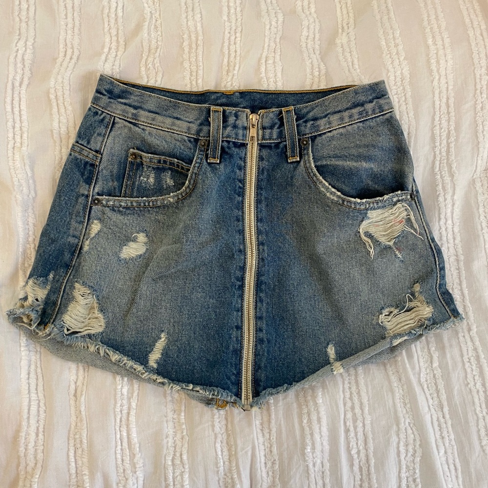 LF//CARMAR denim skirt